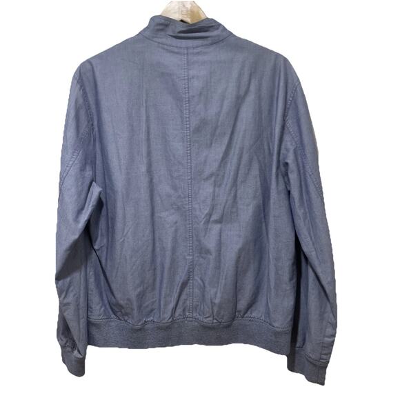 Ted Baker Jacket Full Zip Lightweight Blue Cotton Blend Size Unknown - Picture 2 of 11